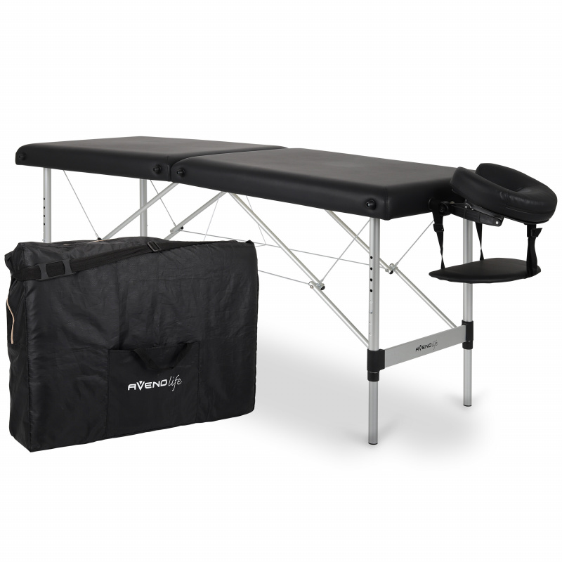 Habys Aluminijski masažni stol Crni