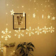 Svjetlosna zavjesa pahuljice, zvijezde 138 LED, USB, daljinski upravljač, topla bijela ISO 19746