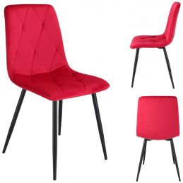 Stolica PIADO presvučena velurom amarant