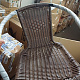 Aga Vrtna stolica RATAN Crna/Smeđa 6DAZ557 - II. KLASA