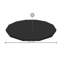 370cm pokrivač za 360-366cm/12FT BESTWAY okvirni i panelni bazen