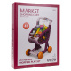 Kolica za kupovinu s funkcijom svjetla i glazbe 41 kom. Crveni