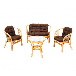 Aga Ratan garnitura BAHAMA Honey Brown