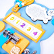 Aga4Kids Montessori drvena ploča Medvjed Plavi