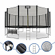 Aga SPORT PRO Trampolin 518 cm Crna + zaštitna mreža + ljestve + džep za obuću