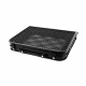 Aga Sklopivi kamping stol 60x40x25/33 cm Crni