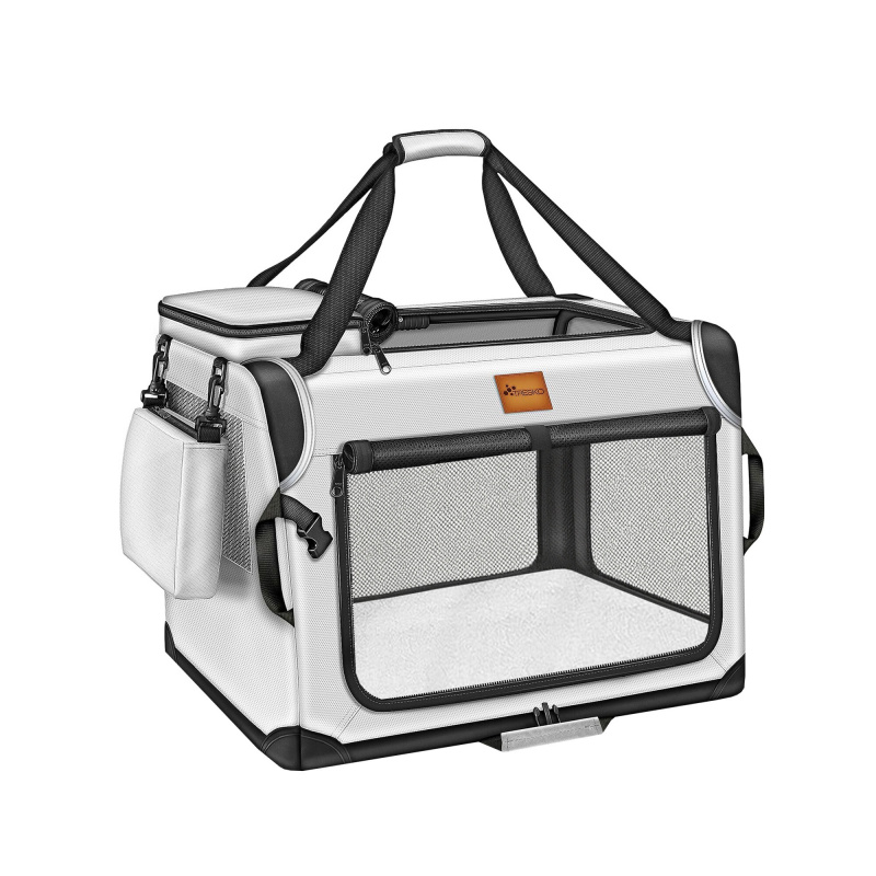 Tresko Transporter za pse i mačke 92x63x63 cm Svijetlosiva