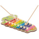 Aga Šareni drveni ksilofon za djecu Gusjenica