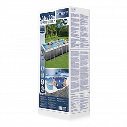 Power Steel 404x201x100 Imitacija ratana 13x6FT BESTWAY 6in1 Rack Pool + pumpa + ljestve