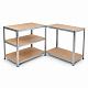 Linder Exclusiv Metalna polica 180x100x60 cm 5 polica