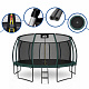 Aga SPORT EXCLUSIVE Trampolin 500 cm Tamno zelena + zaštitna mreža + ljestve