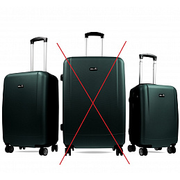 Aga Travel set putnih kofera tamnozelena, vel. M + S, 6CZ020 - II. KLASA