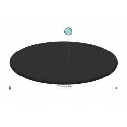 280cm pokrivač za bazen Fast Set 244cm/8FT BESTWAY expanse