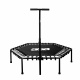 Aga FITNESS Trampolin 130 cm Crna + ručka
