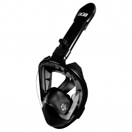 Aga Maska za ronjenje s punim licem L/XL Crna/Crna