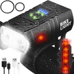 Set LED rasvjete za bicikl, 4T6, AKU 2 kom Trizand 18668