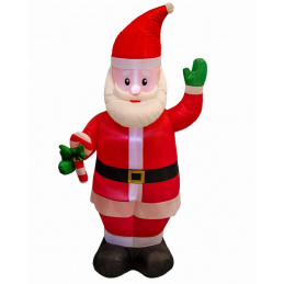 Nafukljivi Djed Božićnjak s LED osvjetljenjem - 215 cm