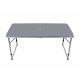 Aga Sklopivi kamping stol 120x60x54/60/70 cm Sivi
