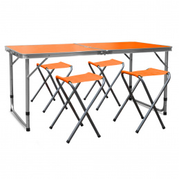 Aga Kamping set na sklapanje Narančasti