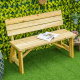Aga Drvena vrtna klupa 116x56x80 cm Prirodna