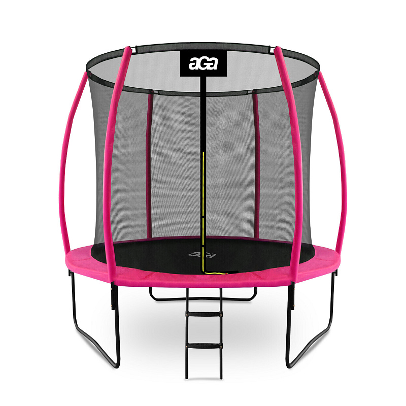 Aga SPORT EXCLUSIVE Trampolin 250 cm Ružičasta + zaštitna mreža + ljestve