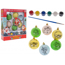 Set Božićnih Ukrasnih Kuglica s Bojama