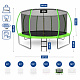 Aga SPORT EXCLUSIVE Trampolin 430 cm Svijetlo zelena + zaštitna mreža + ljestve