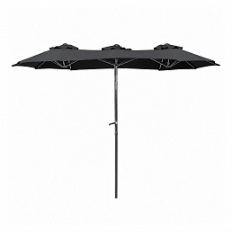 Linder Exclusiv Vrtni suncobran 300x150x220 cm Tamno sivi