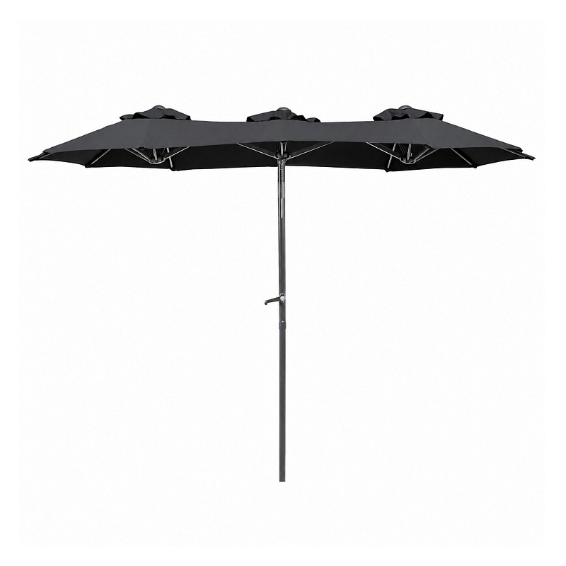 Linder Exclusiv Vrtni suncobran 300x150x220 cm Tamno sivi