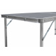 Aga Sklopivi kamping stol 120x60x54/60/70 cm Sivi