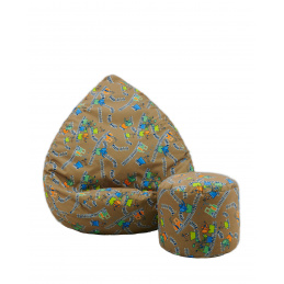 Aga Dječja sjedeća vreća + podnožnik 3428