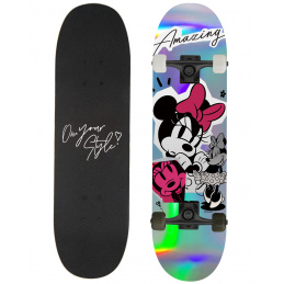 BIG WOODEN SKATEBOARD D100 MINNIE AMAZING HOLO
