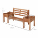 Aga Vrtna klupa s posudama 184x59x95 cm