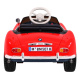 BMW 507 Retro dječji električni auto crveni + LED audio + daljinski upravljač + eko koža + EVA + spori start