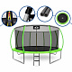 Aga SPORT EXCLUSIVE Trampolin 430 cm Svijetlo zelena + zaštitna mreža + ljestve