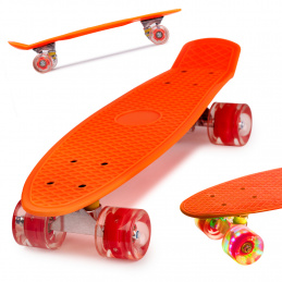 Aga Frisbee skateboard LED kotači narančasti