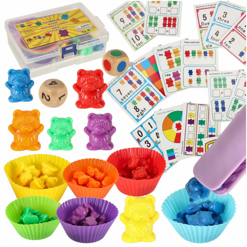 Aga Montessori igra - Izbroji medvjediće - 44 dijela