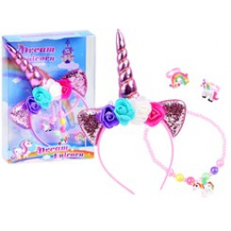 Traka za kosu Jednorog s priborom ZA3794