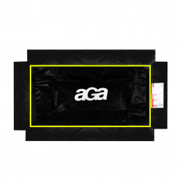 Aga Pokrivač za opruge za pravokutni trampolin 244x335 cm Crna/Žuta