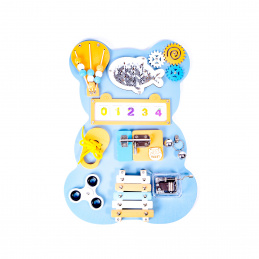 Aga4Kids Montessori drvena ploča Medvjed Plavi Aga4Kids Montessori drvena ploča Medvjed Plavi