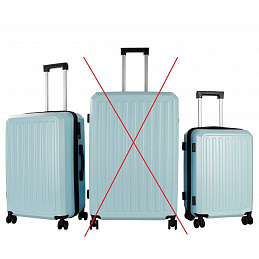 Aga Travel Set putnih kofera vel. M+S Plava 6CZ034 - II. KLASA