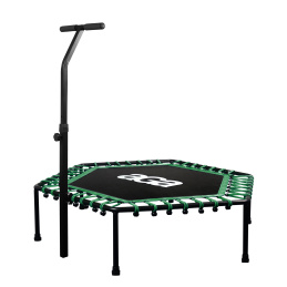 Aga FITNESS Trampolin 130 cm Zelena + ručka