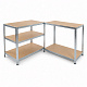 Linder Exclusiv Metalna polica 180x90x40 cm 5 polica