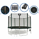 Aga SPORT PRO Trampolin 430 cm Tamno zelena + zaštitna mreža + ljestve + džep za obuću