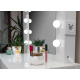 Aga Toaletni stolić s ogledalom, rasvjetom i el.utičnica Sjajno bijela
