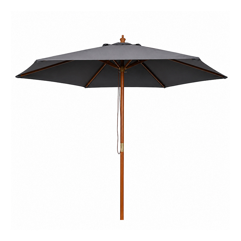 Linder Exclusiv Vrtni suncobran s drvenom konstrukcijom 300 cm Tamno sivi