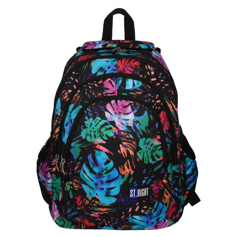 St.RIGHT Školski ruksak s četiri pretinca Exotic Garden