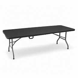 Aga Vrtni sklopivi stol 240x74x74 cm Crni