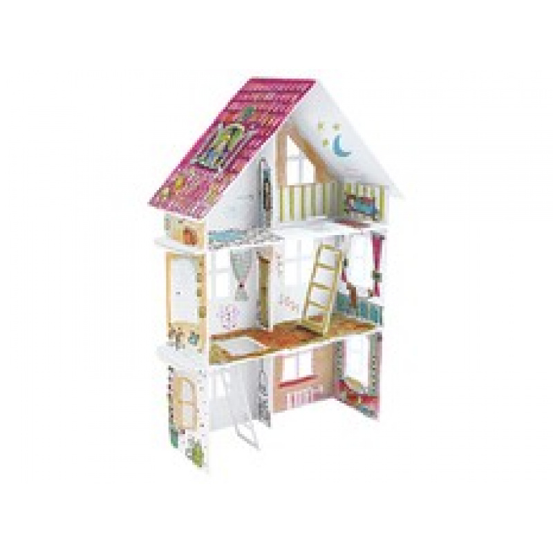 MONUMI 3D Sklopiva bojanka XXL Street House Proljeće 4+