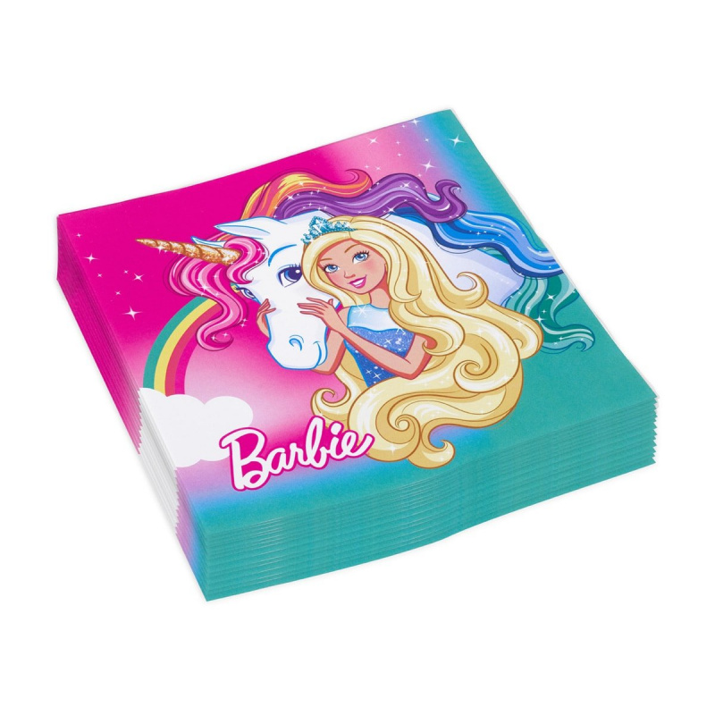 Barbie Papirnati ubrusi Barbie 33x33cm 20 kom
